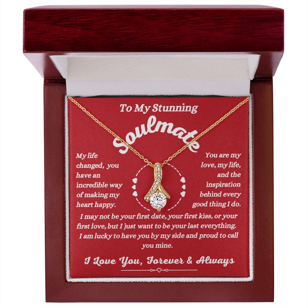 To My Stunning Soulmate - Making My Heart Happy - Alluring Beauty Necklace