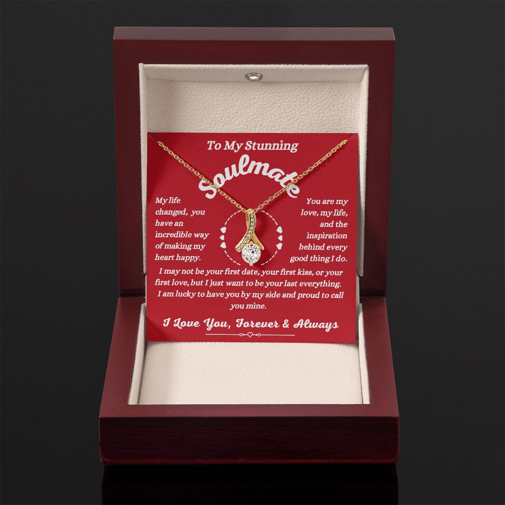 To My Stunning Soulmate - Making My Heart Happy - Alluring Beauty Necklace