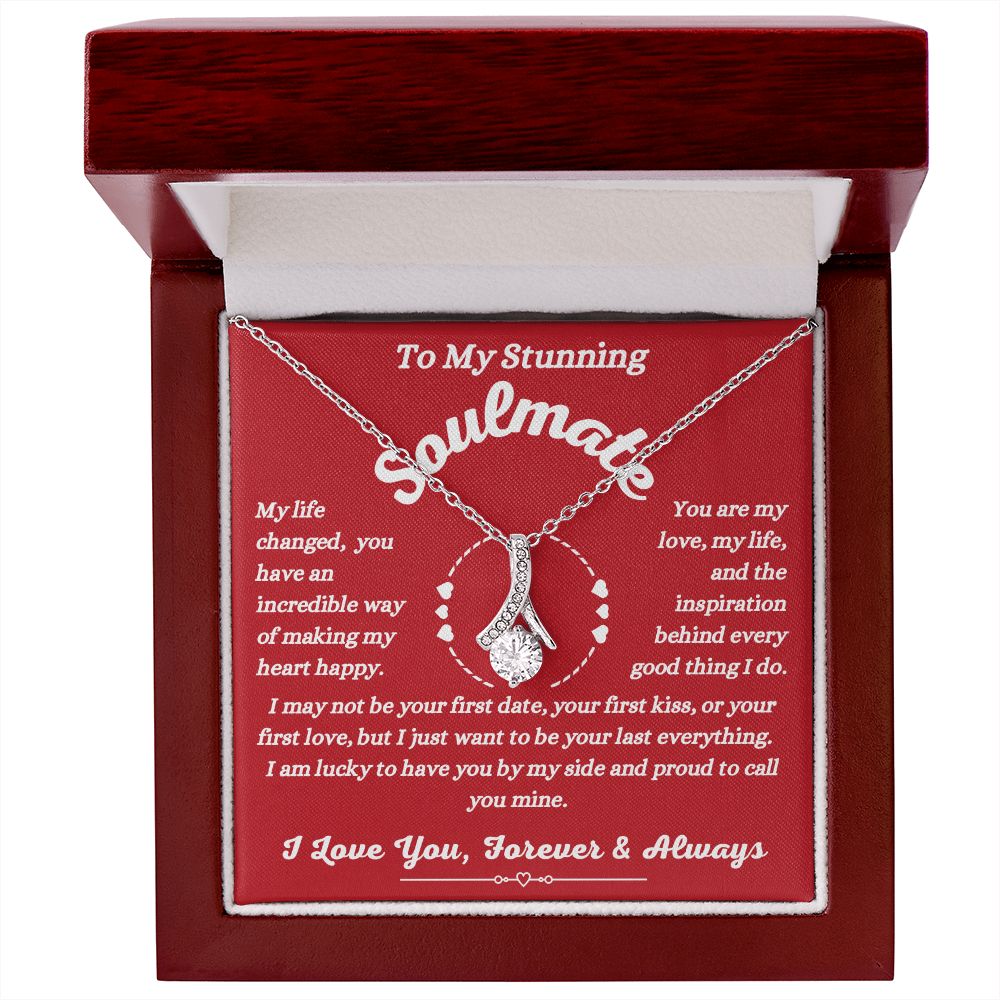 To My Stunning Soulmate - Making My Heart Happy - Alluring Beauty Necklace