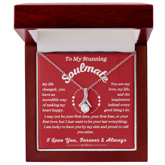 To My Stunning Soulmate - Making My Heart Happy - Alluring Beauty Necklace