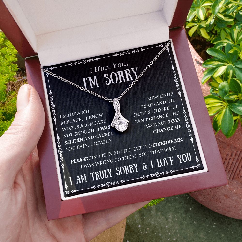 I'M SORRY - Forgive Me - Alluring Beauty Necklace