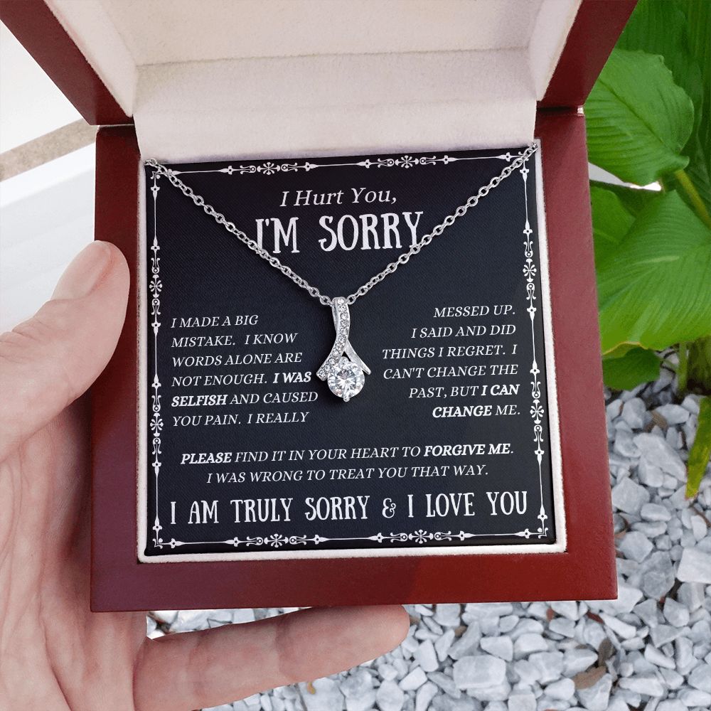 I'M SORRY - Forgive Me - Alluring Beauty Necklace