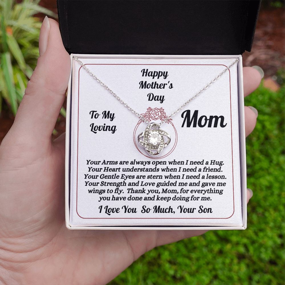 Son - To My Loving Mom - Happy Mother's Day - Love Knot Necklace