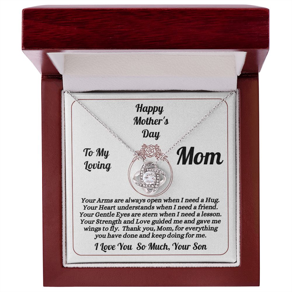Son - To My Loving Mom - Happy Mother's Day - Love Knot Necklace