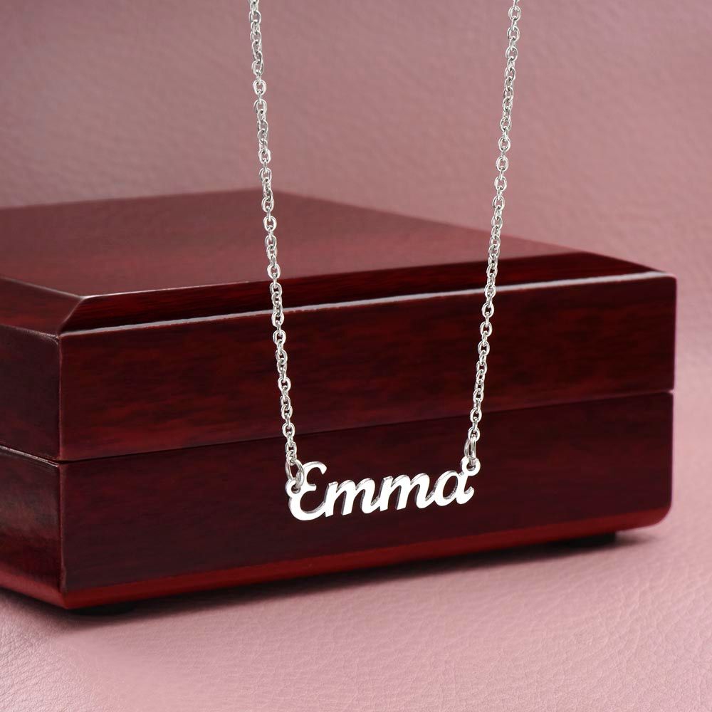 Dad - To My Beautiful Daughter - You Will Always Be My Baby Girl - Personalized Name Necklace - Daughter Gift - Birthday Gift - Graduation Gift - Christmas Gift