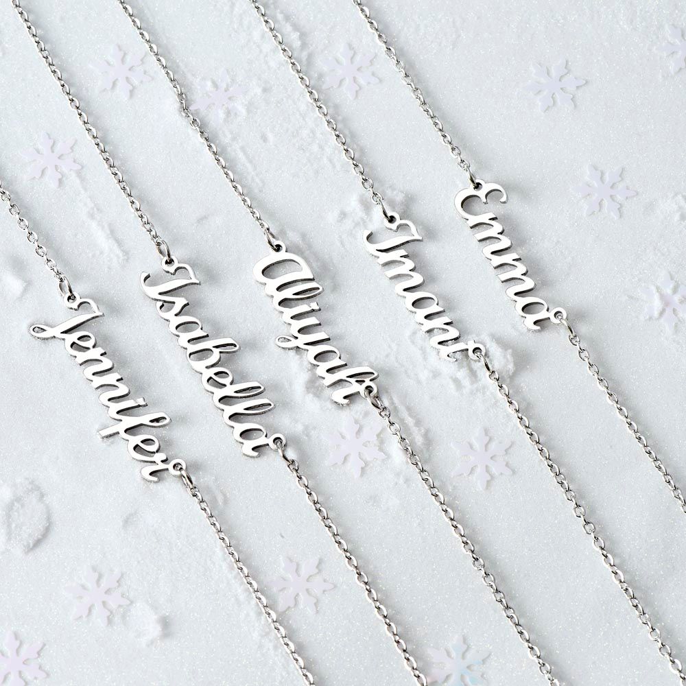 Custom Name Necklace (No Message Card) - Gift for Her - Mother's Day Gift - Graduation Gift - Personalized Gift - Women Name Necklace - Birthday Gift - Christmas Gift