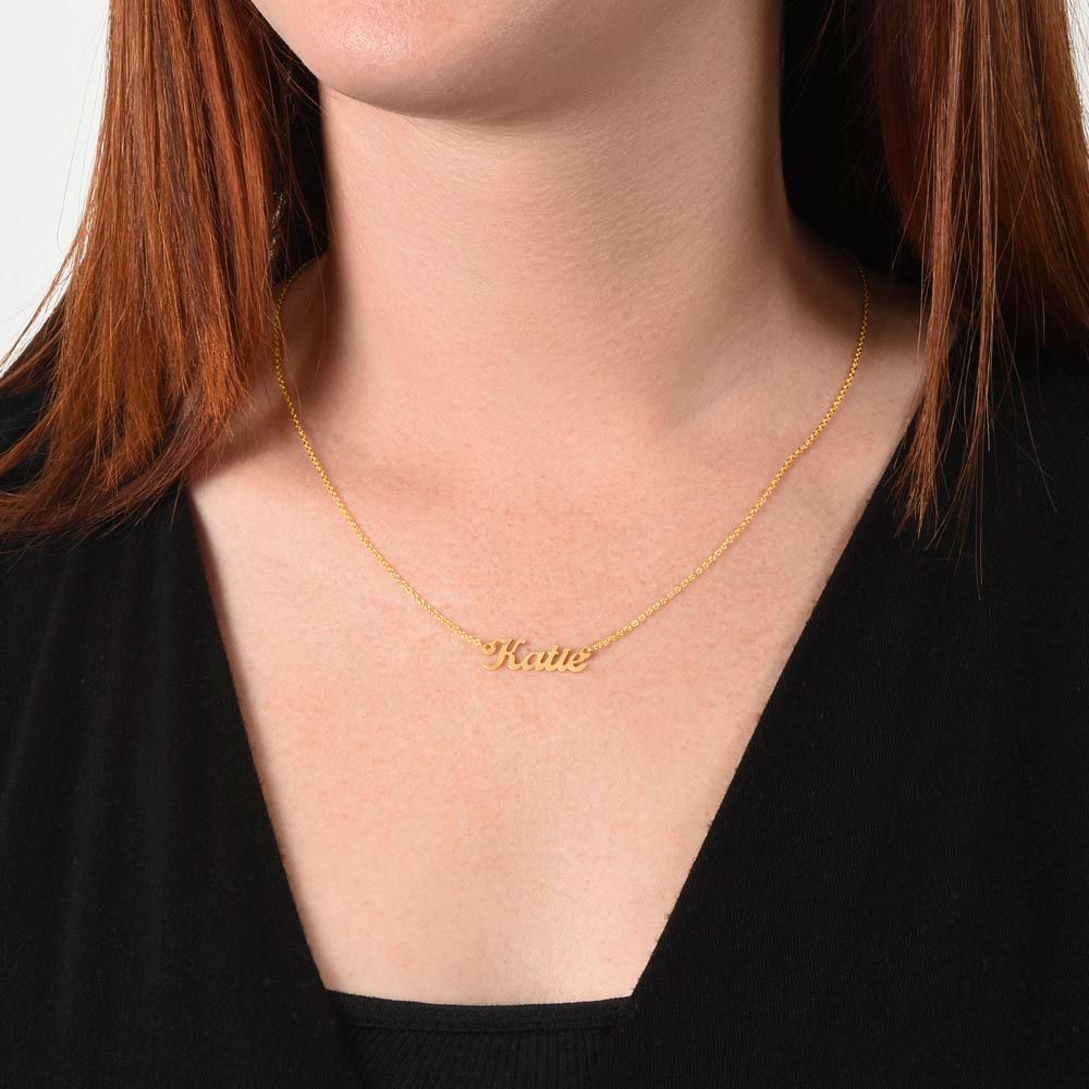 Custom Name Necklace (No Message Card) - Gift for Her - Mother's Day Gift - Graduation Gift - Personalized Gift - Women Name Necklace - Birthday Gift - Christmas Gift