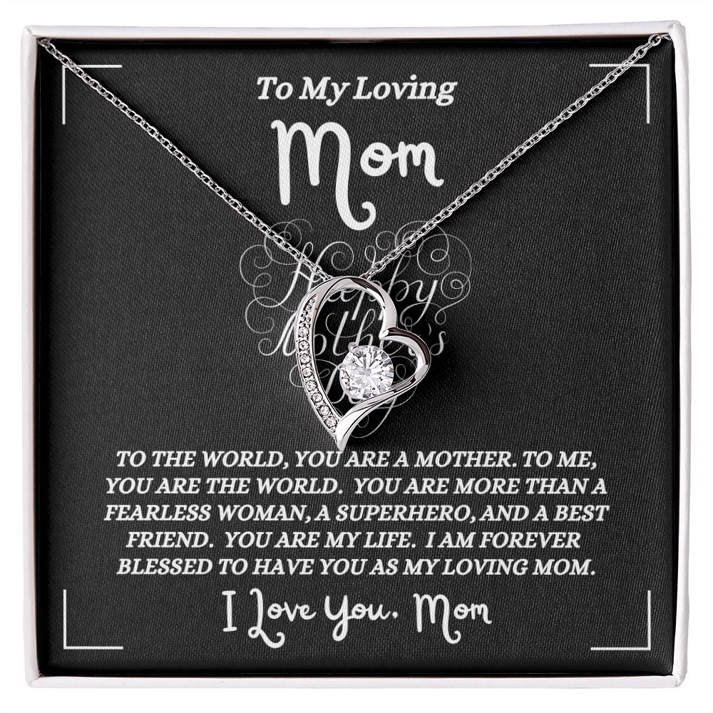 Happy Mother's Day - To My Loving Mom - Forever Love Necklace