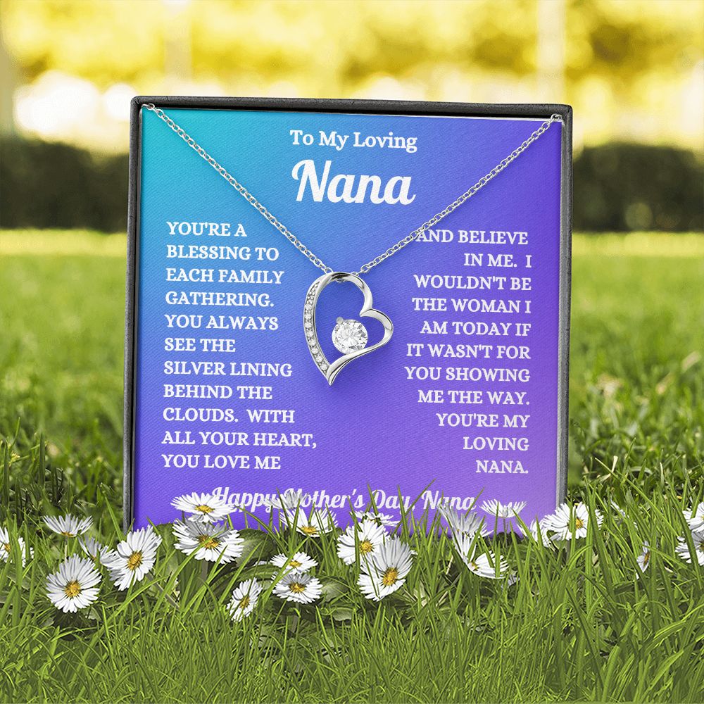 Granddaughter - To My Loving Nana - Happy Mother's Day - Forever Love Necklace - Nana Gift