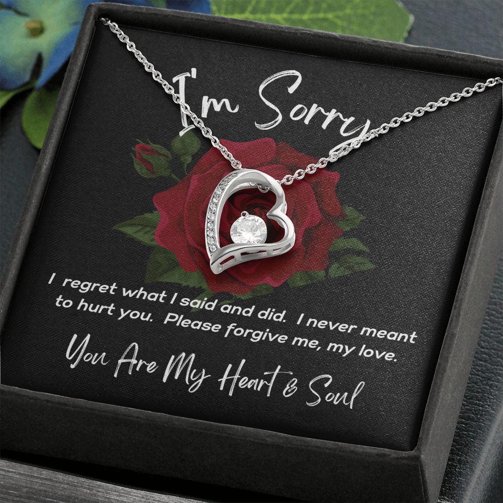 I'm Sorry - Please Forgive Me - Forever Love Necklace