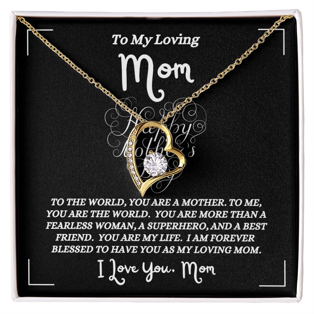 Happy Mother's Day - To My Loving Mom - Forever Love Necklace