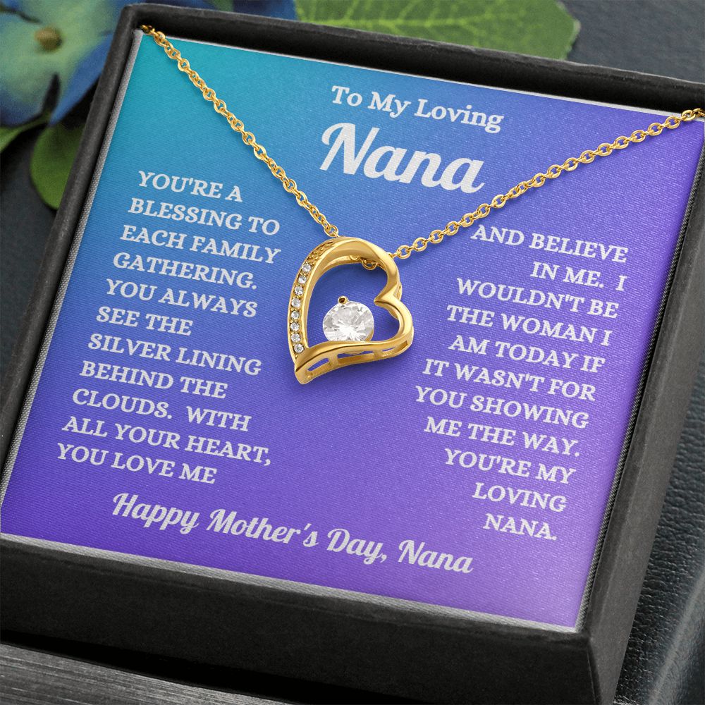 Granddaughter - To My Loving Nana - Happy Mother's Day - Forever Love Necklace - Nana Gift