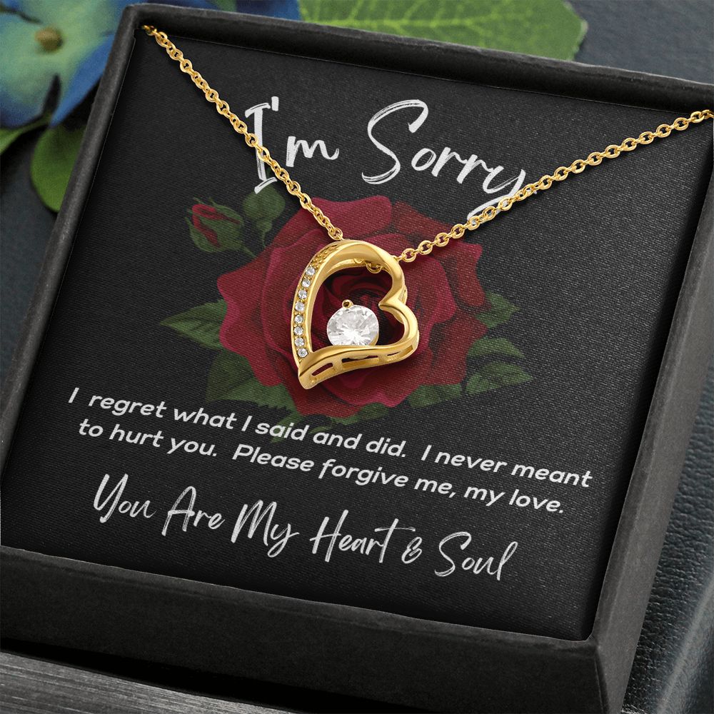 I'm Sorry - Please Forgive Me - Forever Love Necklace