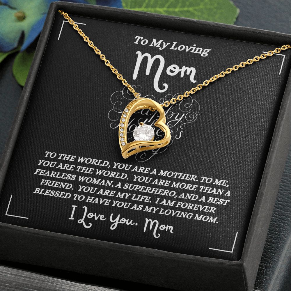 Happy Mother's Day - To My Loving Mom - Forever Love Necklace